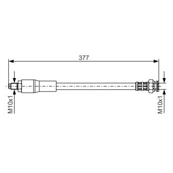 Flexible de frein BOSCH 1 987 476 666