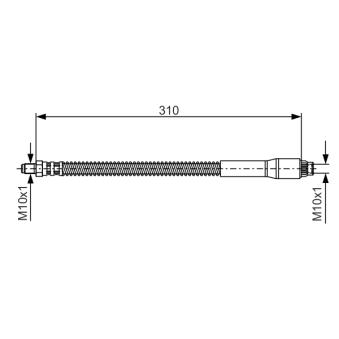 Flexible de frein BOSCH OEM 480692