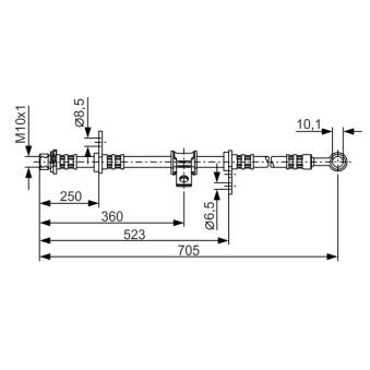 Flexible de frein BOSCH OEM 46411SM4013