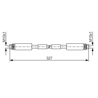 Flexible de frein BOSCH OEM 4D0611707D Flexible de frein BOSCH OEM 4D0611707D