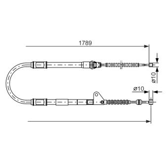 Tirette à câble, frein de stationnement BOSCH OEM 4642005020 Tirette à câble, frein de stationnement BOSCH OEM 4642005020