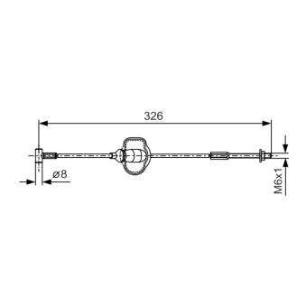 Tirette à câble, frein de stationnement BOSCH OEM 1076707