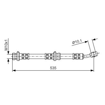 Flexible de frein BOSCH OEM 462109C008