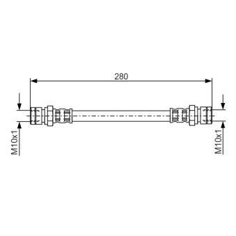 Flexible de frein BOSCH OEM 6314280235