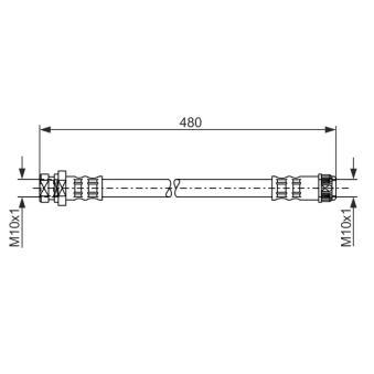 Flexible de frein BOSCH OEM 93183554
