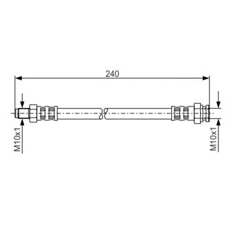 Flexible de frein BOSCH 1 987 481 220