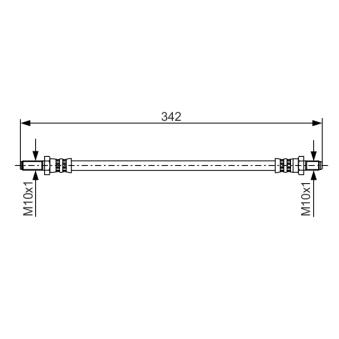 Flexible de frein BOSCH [1 987 481 348]