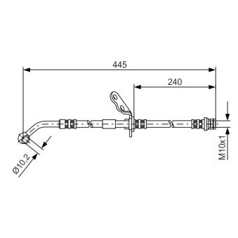 Flexible de frein BOSCH OEM 01465S04J00