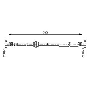 Flexible de frein BOSCH OEM 2K0611775D Flexible de frein BOSCH OEM 2K0611775D