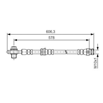 Flexible de frein BOSCH OEM 5N0611701