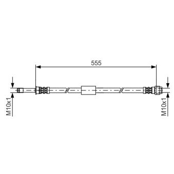 Flexible de frein BOSCH OEM 5N0611701