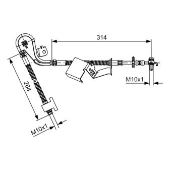 Flexible de frein BOSCH OEM 4806E6