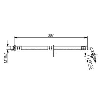 Flexible de frein BOSCH OEM 9094702A20 Flexible de frein BOSCH OEM 9094702A20