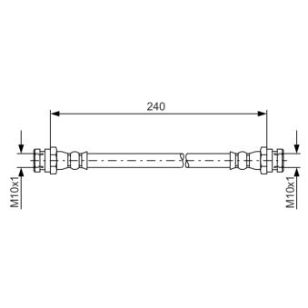 Flexible de frein BOSCH 1 987 481 553