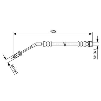 Flexible de frein BOSCH OEM 34306762579