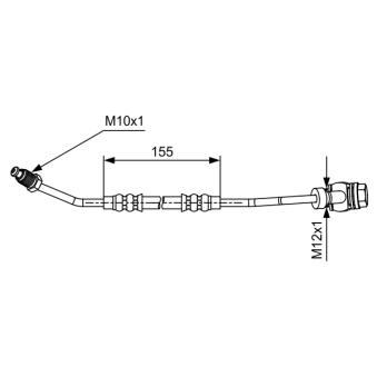 Flexible de frein BOSCH OEM 1J0611764J