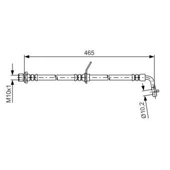 Flexible de frein BOSCH OEM 9008094161 Flexible de frein BOSCH OEM 9008094161