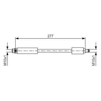 Flexible de frein BOSCH [1 987 481 616]