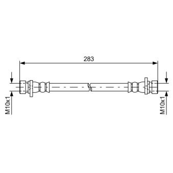 Flexible de frein BOSCH OEM 01466TF0000