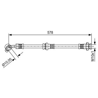 Flexible de frein BOSCH OEM 462111HJ0B