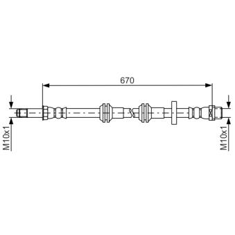 Flexible de frein BOSCH 1 987 481 689 pour AUDI A7 3.0 TDI - 211cv