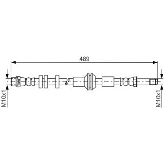 Flexible de frein BOSCH 1 987 481 691 pour AUDI A7 3.0 TDI - 211cv