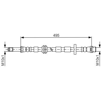 Flexible de frein BOSCH 1 987 481 692