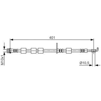 Flexible de frein BOSCH OEM 1751661