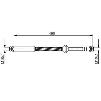 Flexible de frein BOSCH OEM 2K0611775D Flexible de frein BOSCH OEM 2K0611775D