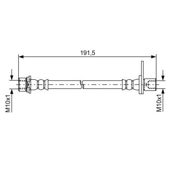 Flexible de frein BOSCH [1 987 481 738]
