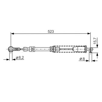 Tirette à câble, frein de stationnement BOSCH 1 987 482 108