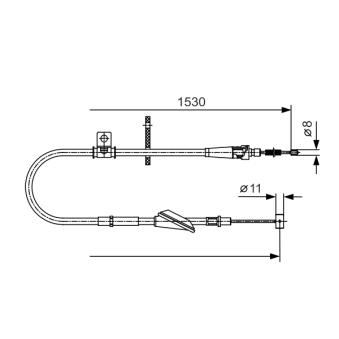 Tirette à câble, frein de stationnement BOSCH OEM 9211155