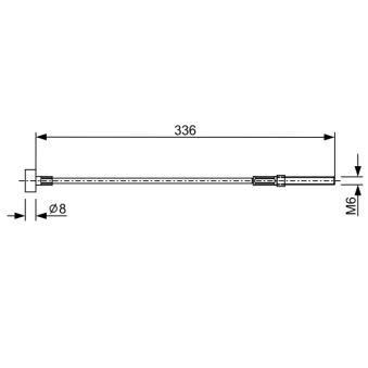 Tirette à câble, frein de stationnement BOSCH OEM 4641012280