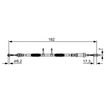 Tirette à câble, frein de stationnement BOSCH OEM 4745Z9