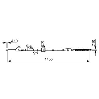 Tirette à câble, frein de stationnement BOSCH OEM 54402M68K00