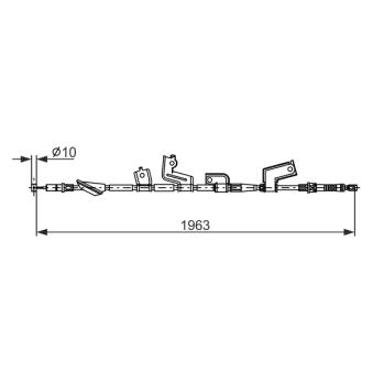 Tirette à câble, frein de stationnement BOSCH OEM 47510S6EE01 Tirette à câble, frein de stationnement BOSCH OEM 47510S6EE01