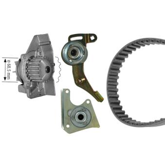 Pompe à eau + kit de courroie de distribution BOSCH 1 987 946 437