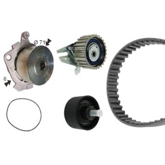Pompe à eau + kit de courroie de distribution BOSCH OEM 71771578
