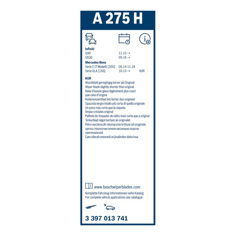 Balai d'essuie-glace BOSCH 3 397 013 741 - Visuel 2