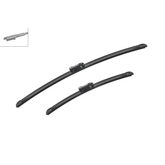 Kit balais d'essuie-glace BOSCH 3 397 014 01P pour HYUNDAI I20 1.2 - 84cv