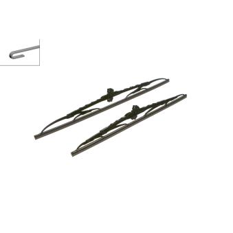 Kit balais d'essuie-glace BOSCH 3 397 118 402 pour MAZDA CX-5 2.0 D-4D - 110cv