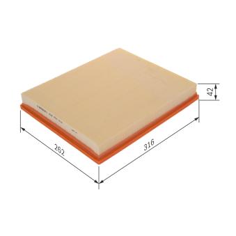 Filtre à air BOSCH F 026 400 014 pour DACIA JOGGER 2.5 D - 80cv