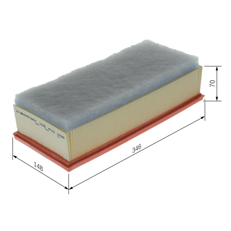 Filtre à air BOSCH F 026 400 058 - Visuel 1