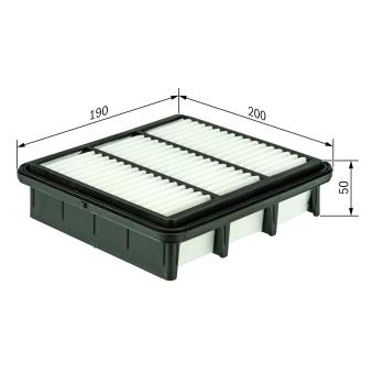 Filtre à air BOSCH F 026 400 063 pour ROVER 100 1.4 CVVT - 90cv