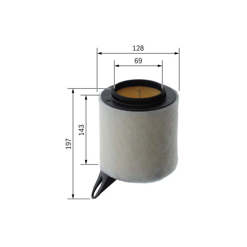 Filtre à air BOSCH F 026 400 095 - Visuel 1