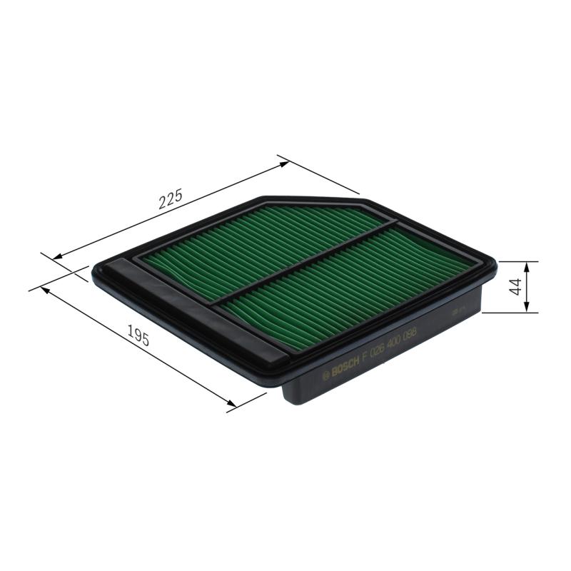 Filtre à air BOSCH F 026 400 098 - Visuel 1