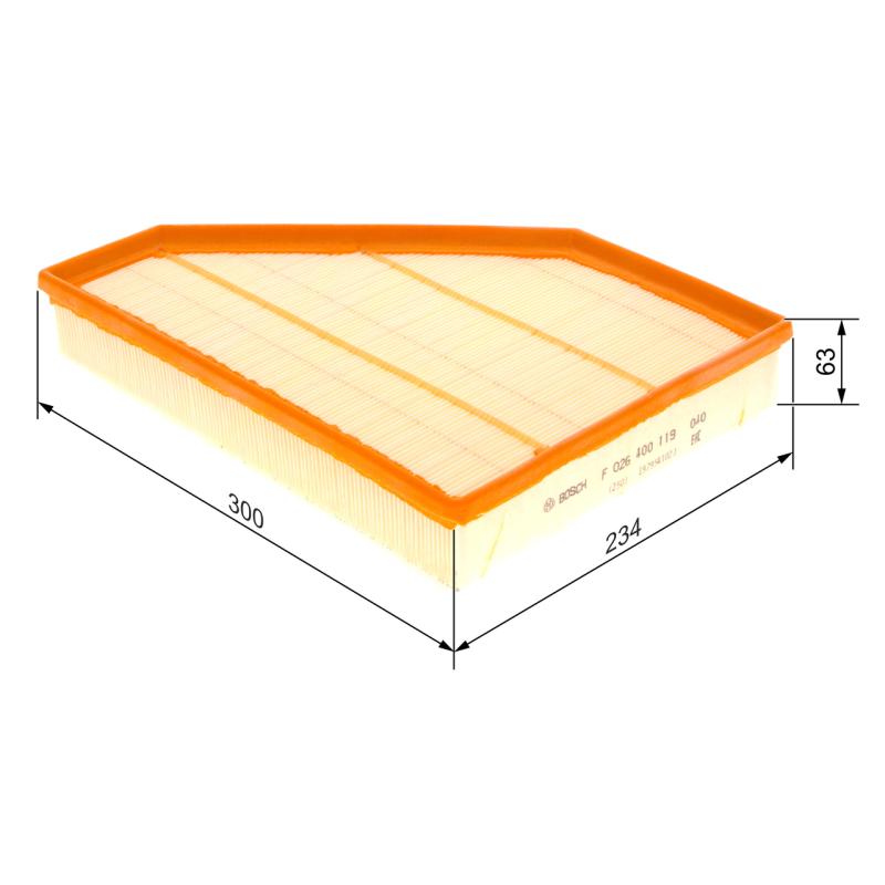 Filtre à air BOSCH F 026 400 119 - Visuel 1