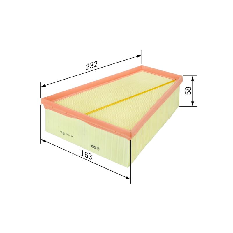 Filtre à air BOSCH F 026 400 126 - Visuel 1