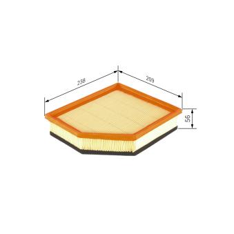Filtre à air BOSCH F 026 400 146 pour VOLVO S80 3.2 AWD - 243cv