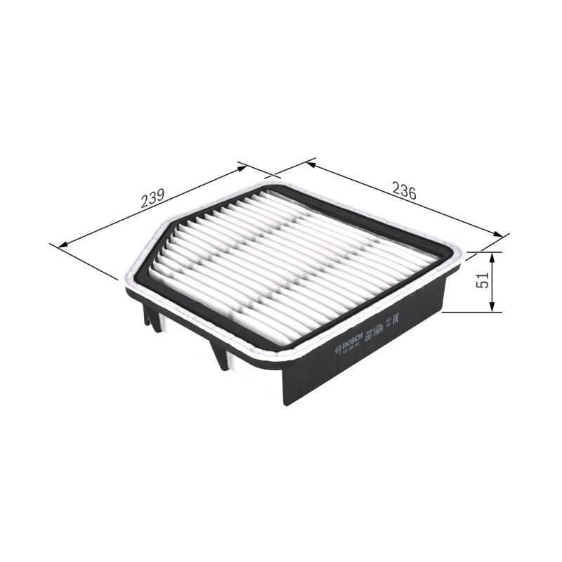 Filtre à air BOSCH F 026 400 192 - Visuel 1